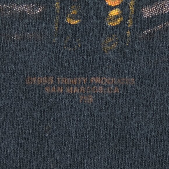 VTG single stitch black T-shirt American Indian Chief Full Color Portrait Sz. XL - Picture 7 of 9